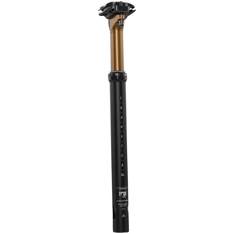 FOX Transfer SL Factory Dropper Seatpost – 30.9mm, 75mm, Internal Routing, Kashima Coat Upper