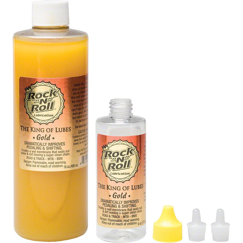 Rock-N-Roll Gold Bike Chain Lube – 16oz, Drip