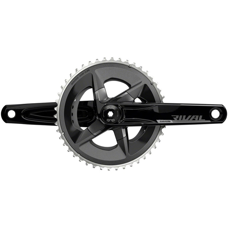 SRAM Rival AXS Crankset – 165mm 12-Speed 48/35t 107 BCD DUB Spindle Interface BLK D1