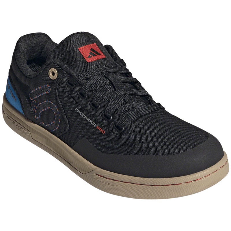 Five Ten Freerider Pro Canvas Flat Shoes – Mens Core Black/Carbon/Red 13