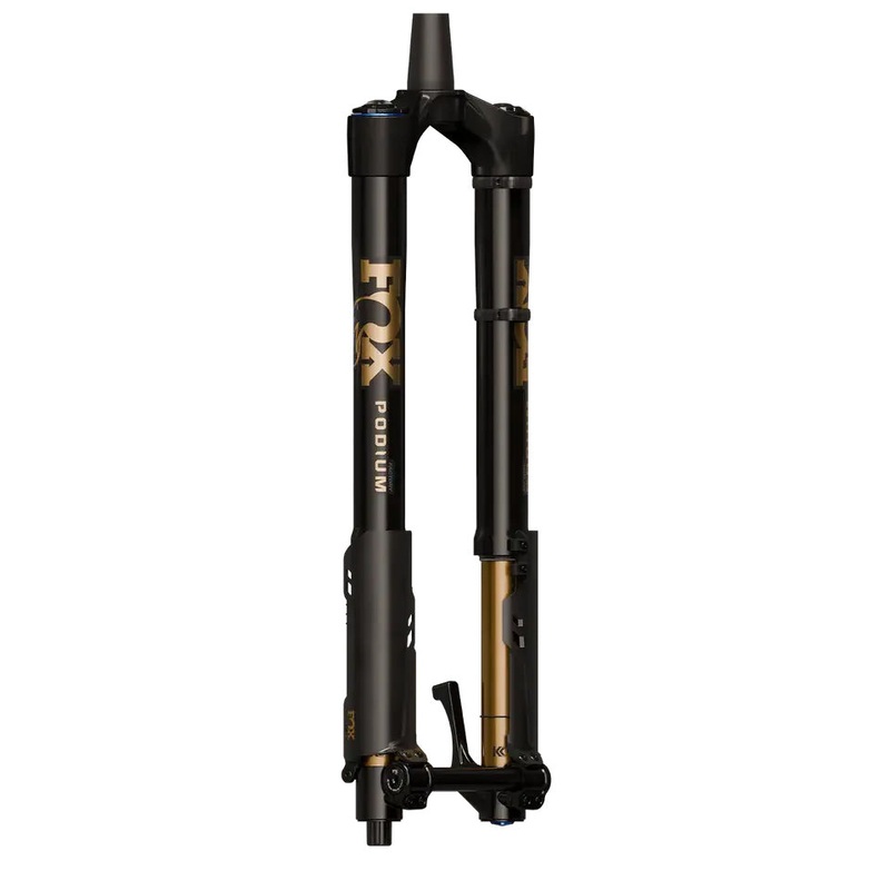 FOX Factory 36 Podium Inverted Suspension Fork – 29″ 170 mm 20TA x 110 mm 44mm Offset GRIP X2 58HT Crown BLK/Podium Gold