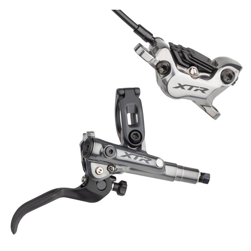 Shimano XTR BL- M9120/BR-M9120 Disc Brake Lever – Rear Hydraulic Post Mount Finned Metal Pads Gray