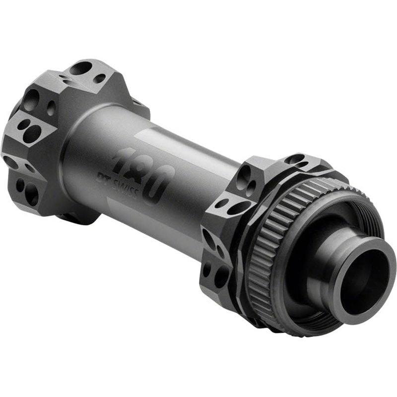DT Swiss 180 Front Hub – 15 x 110mm Center-Lock Black 28h Straight Pull