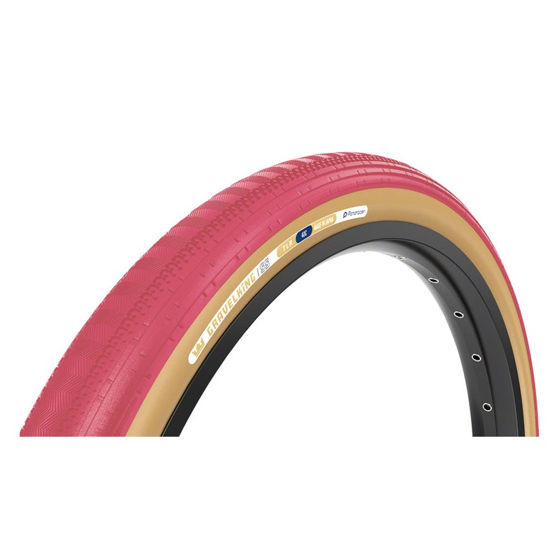 Panaracer GravelKing SS Tire – 700 x 45 Tubeless Folding Cranberry/Brown