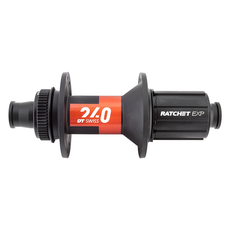 DT Swiss 240 EXP Rear Hub – 12 x 142mm Center-Lock HG 11 Road BLK/Red 24H 36pt