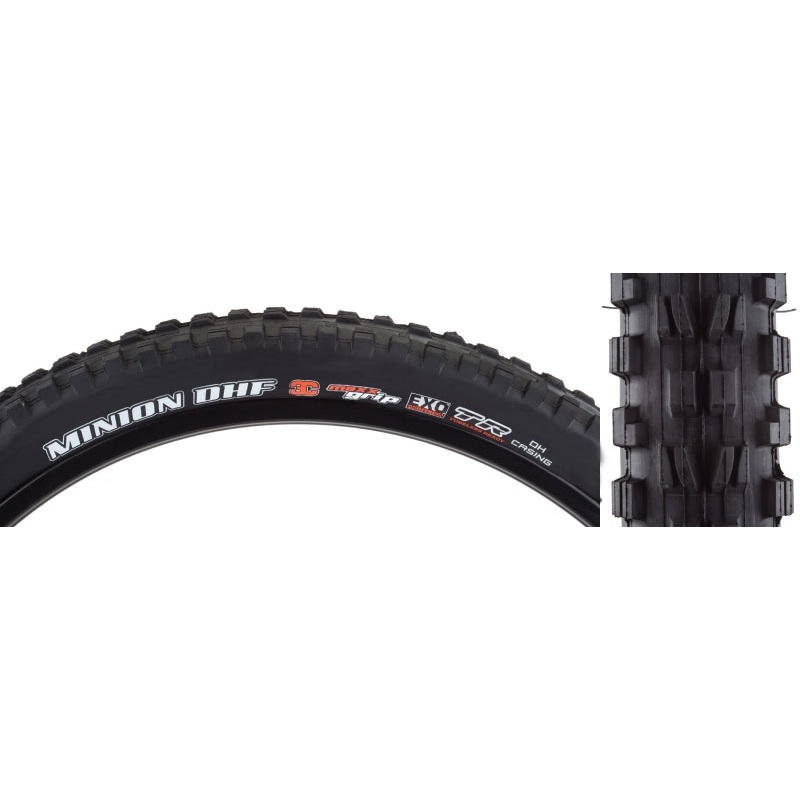 Maxxis Minion DHF Tire – 29 x 2.5 Tubeless Folding BLK 3C Maxx Terra EXO Wide Trail