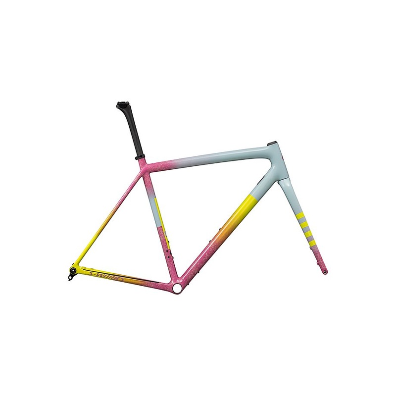 Specialized crux S-Works frmset gloss sea foam/rebel pink dry impasto/ion metallic/cast lilac 56