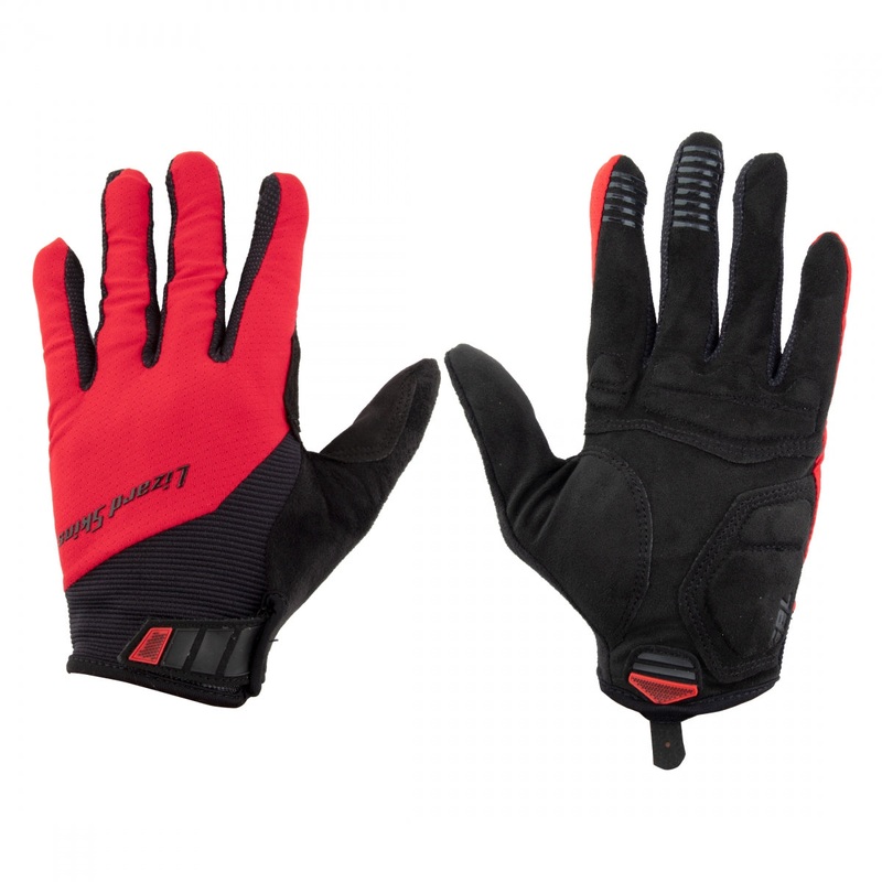 Lizard Skins Monitor Traverse Gloves Red LG Unisex Full Finger