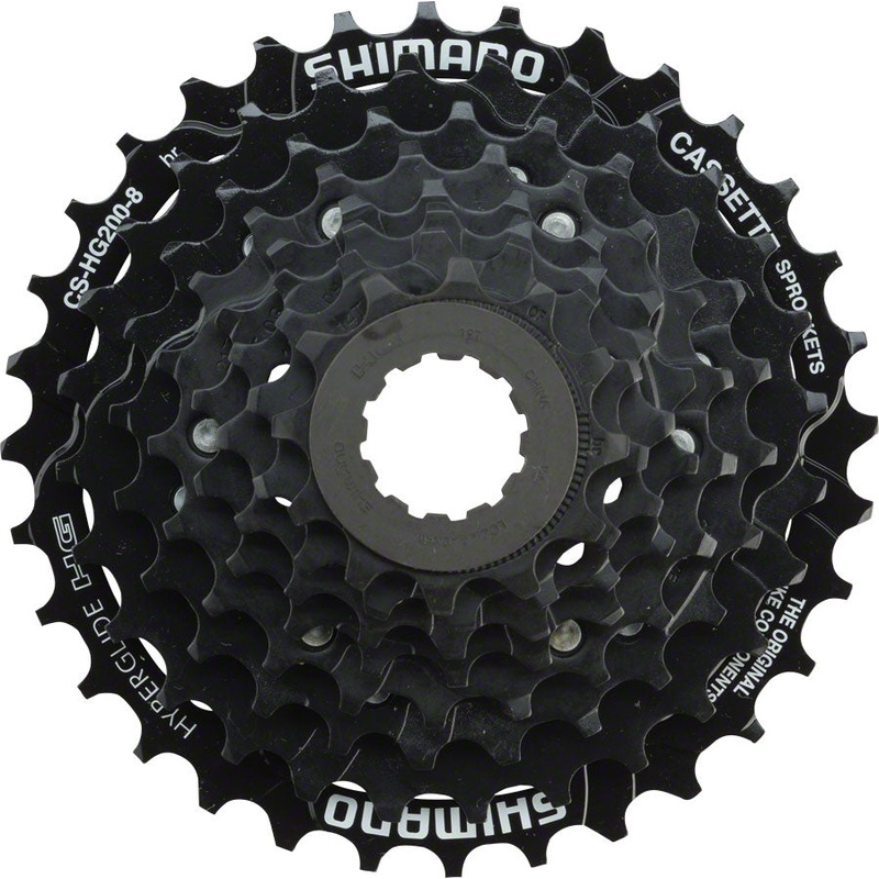 Shimano Tourney CS-HG200 Cassette – 8 Speed 12-32t Black