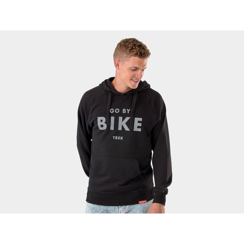 Shirt Trek Go By Bike Hoodie Large Black