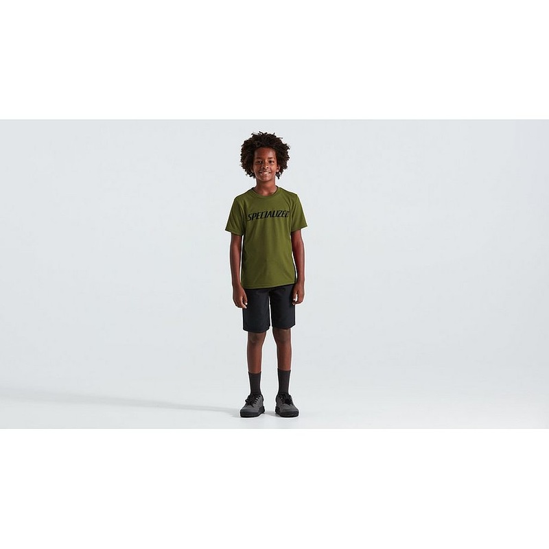 Specialized wordmark tee ss yth olive green s