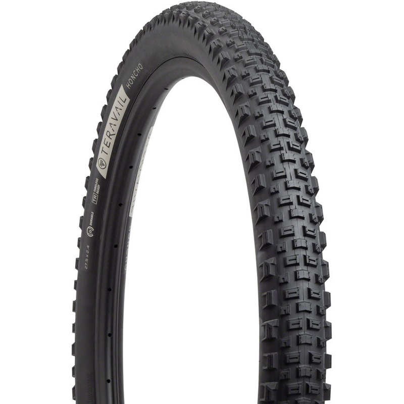 Teravail Honcho Tire – 27.5 x 2.4, Tubeless, Folding, Black, Light and Supple, Grip Compound