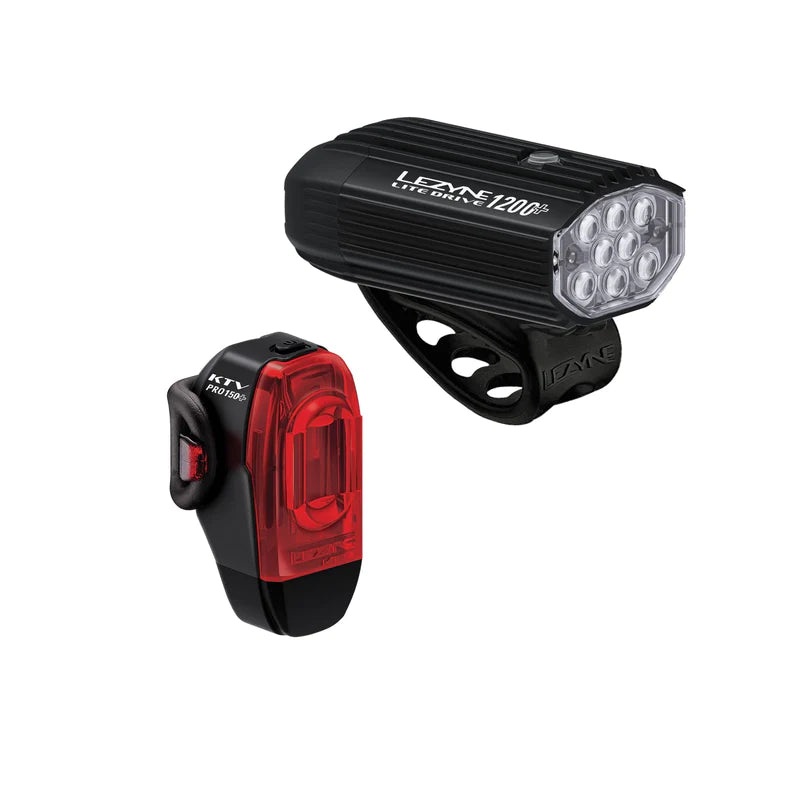 Lezyne Lite Drive 1200+ / KTV Drive Pro+ Light Set