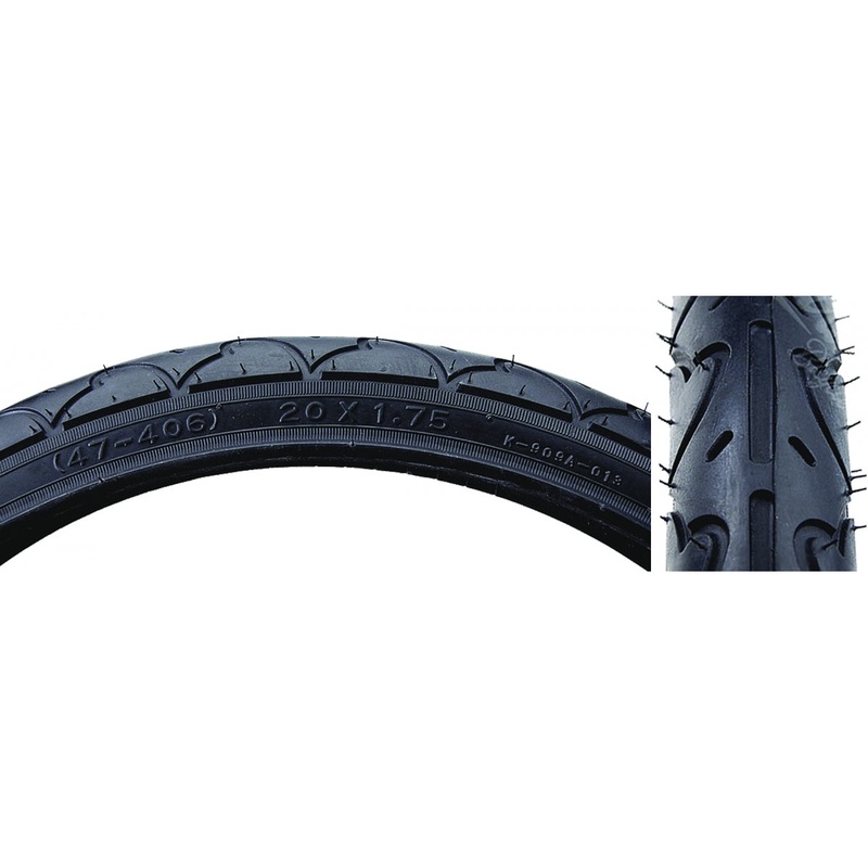 Tire Sunlite 16X1.75 Black/Bk Pc K909A Wire