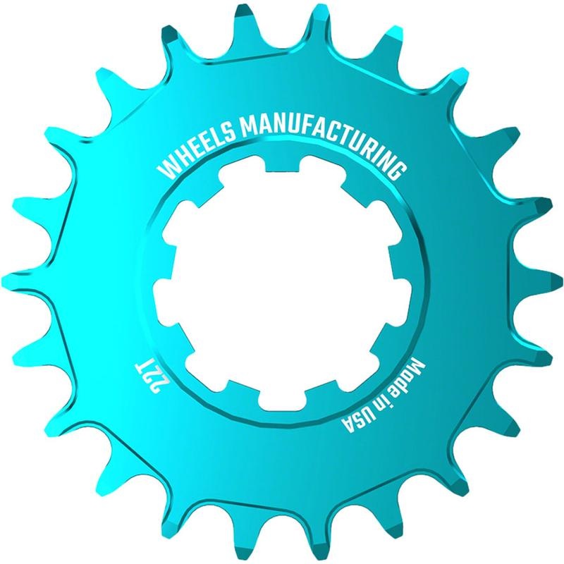 Wheels Manufacturing SOLO-SPEED Cog – 22t Fits SOLO-SPLINE and SOLO-XD kits Teal