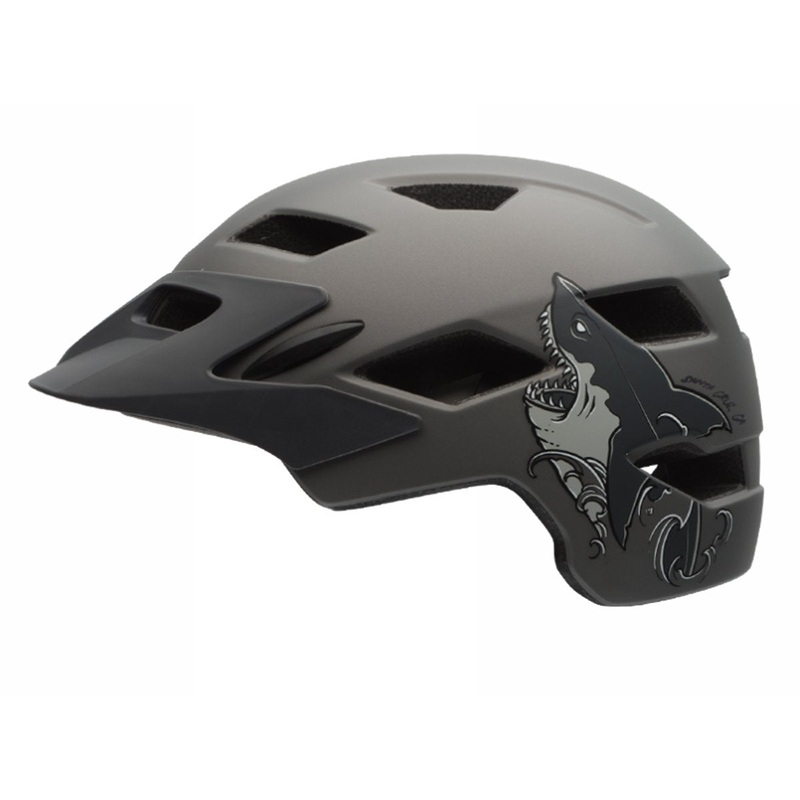 Bell Sidetrack Youth Helmet – Matt Titanium Shark