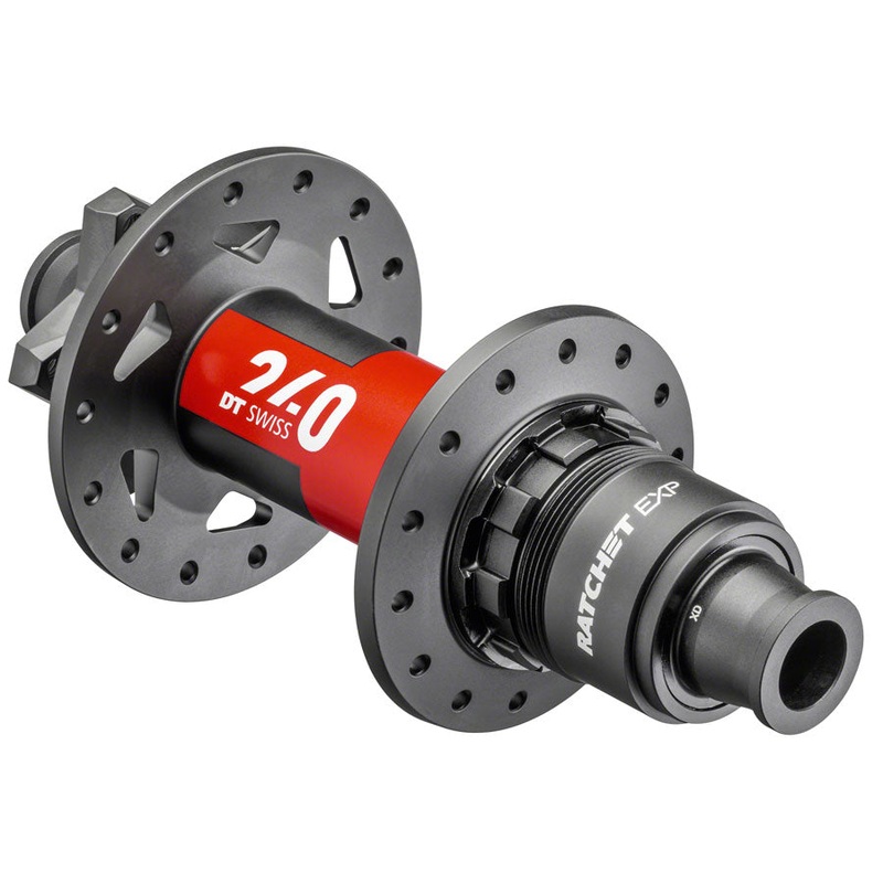 DT Swiss 240 EXP Rear Hub – 12 x 148mm, 6-Bolt, XD, Black/Red, 32H, 36pt