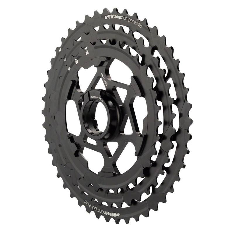 e*thirteen replacement Aluminum Cogs TRS Plus 11-Speed Cassette 33-46t BLK