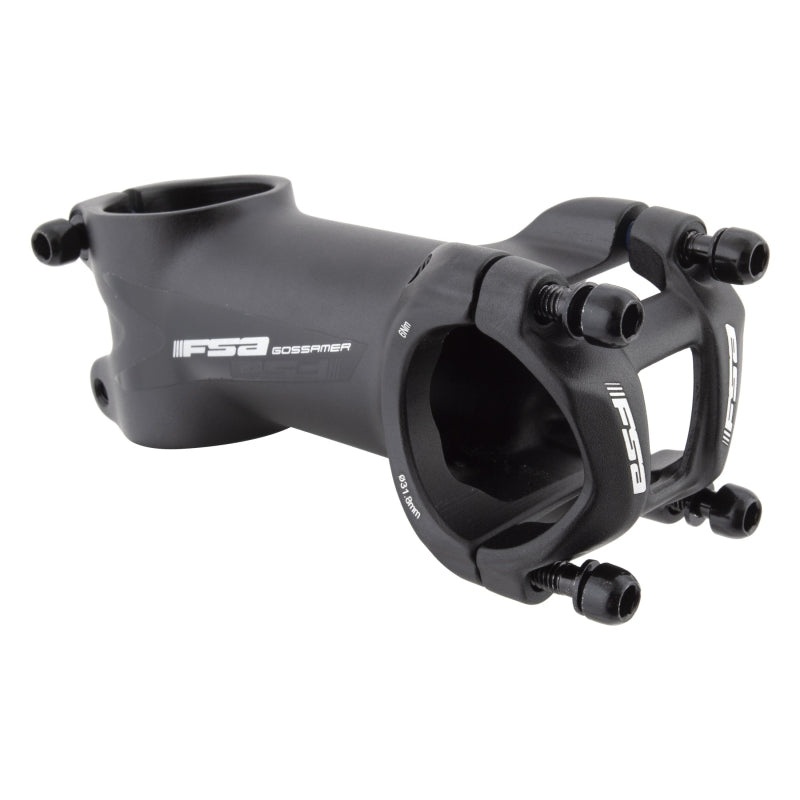 Full Speed Ahead Gossamer Stem – 80mm 31.8 Clamp +/-6 1 1/8″ Alloy Black