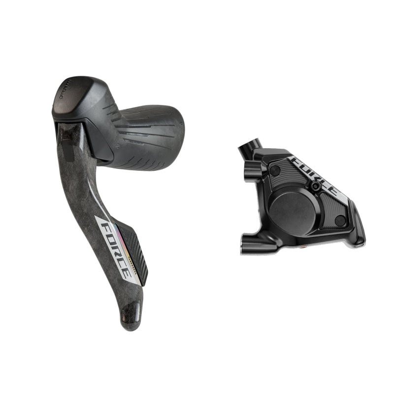 SRAM Force eTap AXS HRD Shift/Brake Lever Hydraulic Disc Caliper – Right/Rear Flat Mount 20mm Offset 1800mm Hose BLK E1