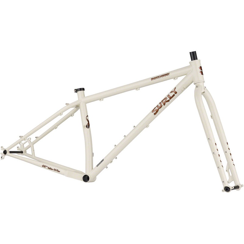 Surly Karate Monkey Frameset – 27.5″ Steel Snow Mold White X-Large
