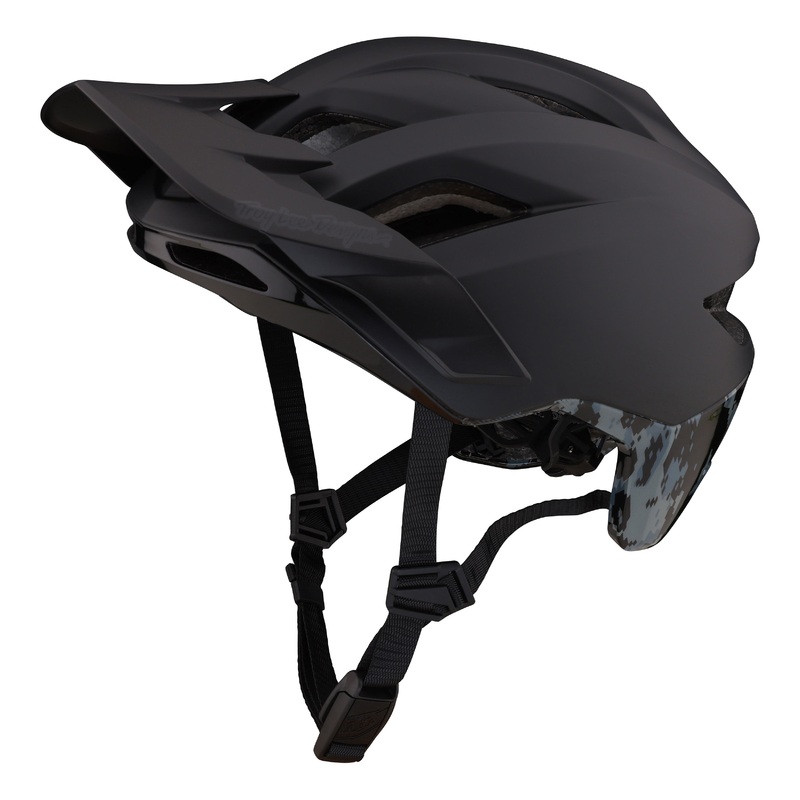 Troy Lee Designs Flowline SE MTB Helmet with MIPS – Radian Camo – Black-Gray – 2023