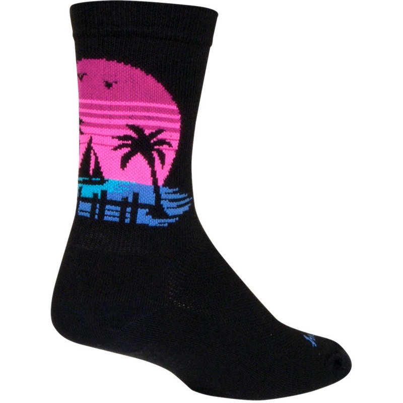 SockGuy Sunset Crew Sock – 6″ Small/Medium