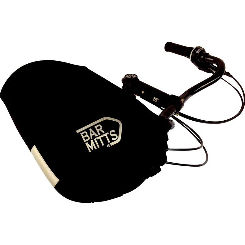 Bar Mitts Mustache / Townie Pogie Handlebar Mittens: One Size, Black