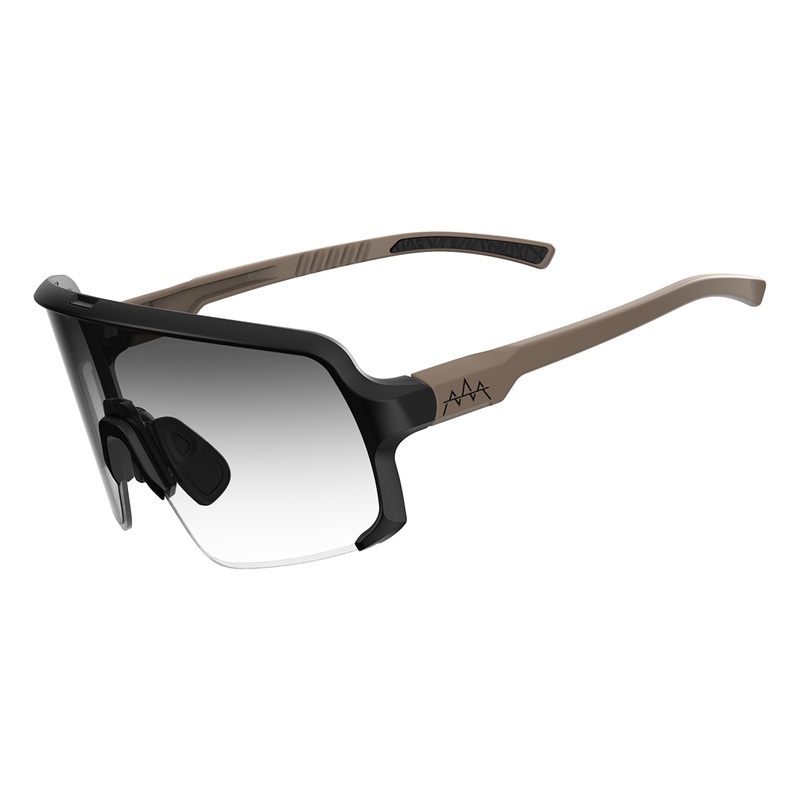Dirdy Bird Peak Sunglasses Dez Tan/Black, Photochromic, Clear To Smoke Transition Lens