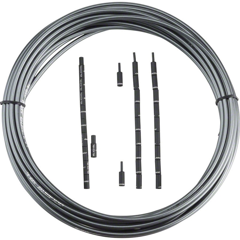 Jagwire 5mm Pro Compressionless Brake Housing Slick-Lube Liner 10M Roll Ice Gray