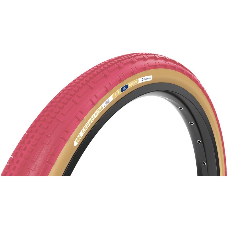 Panaracer GravelKing SK Tire – 700 x 40 Tubeless Folding Cranberry/Brown