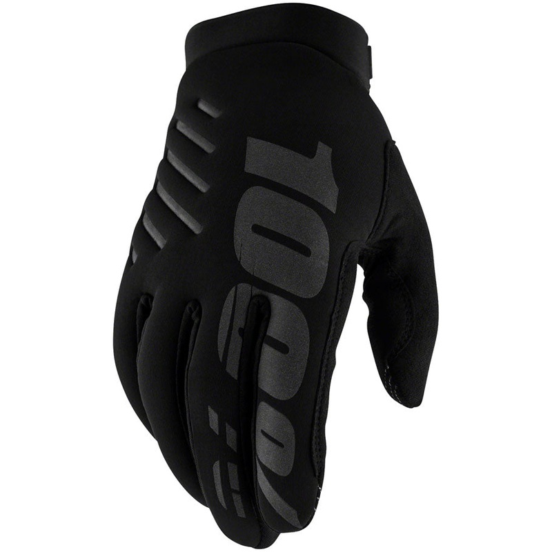 100% Brisker Youth Gloves – Black X-Large