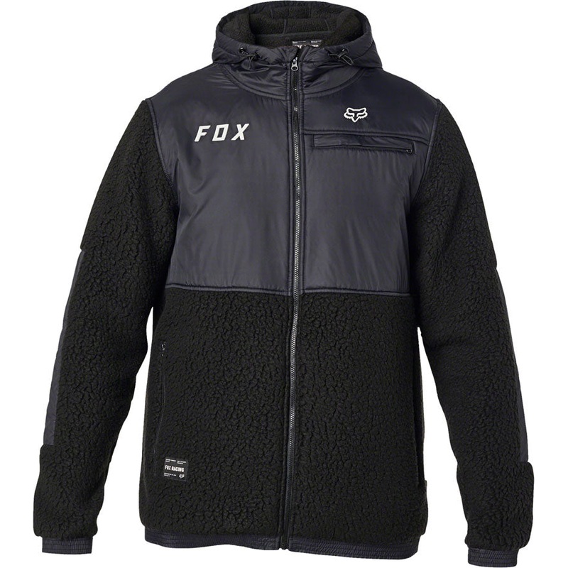 Fox Racing Dayton Zip Fleece – Black Mens Large
