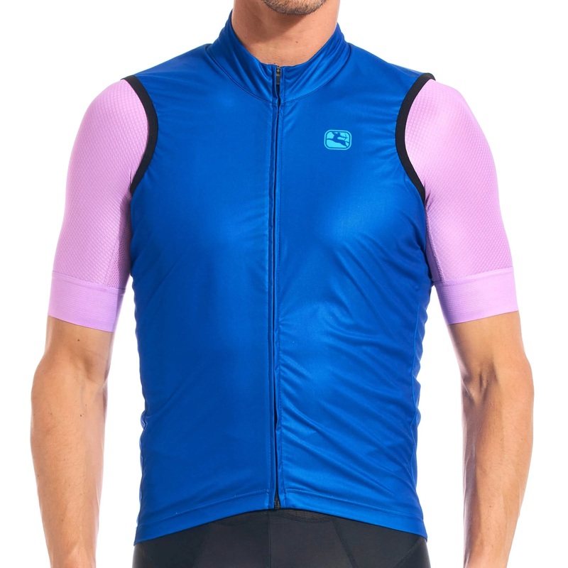 Giordana Wind Vest with Rear Pocket – Neon Blue