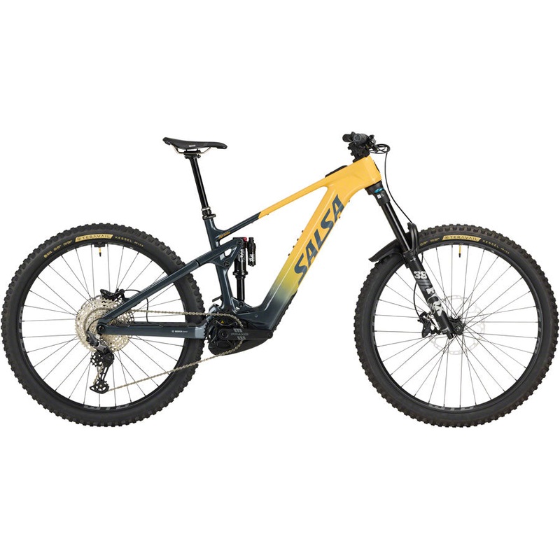 Salsa Notch C Deore 12 Ebike – 29″, Carbon, Slate / Apricot, Large