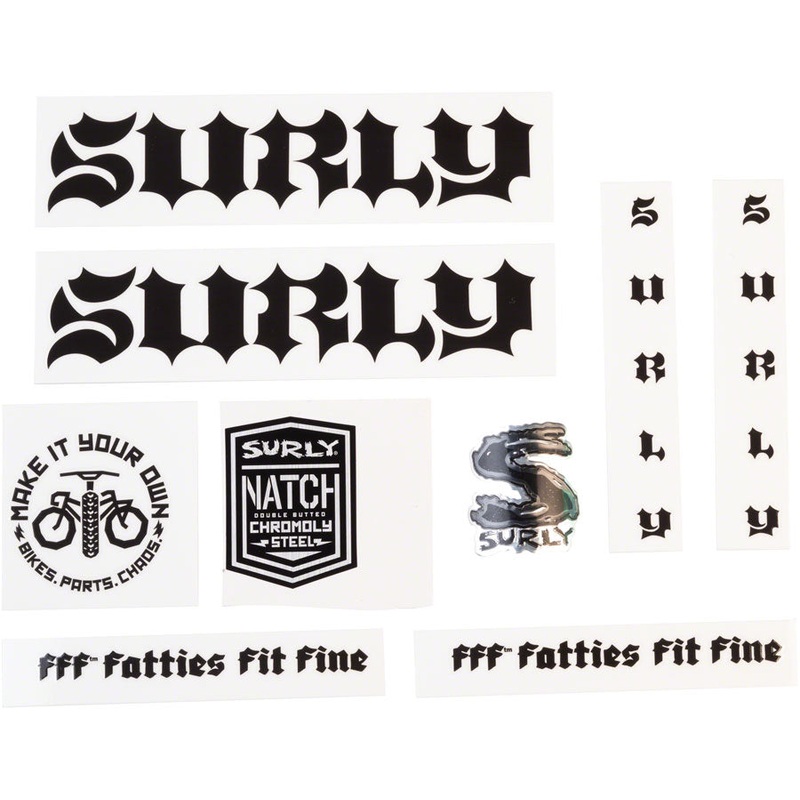 Surly Born to Lose Decal Set – Black