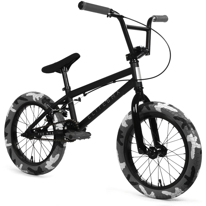 Elite BMX Pee Wee 18″ BMX Bike-Black Combat