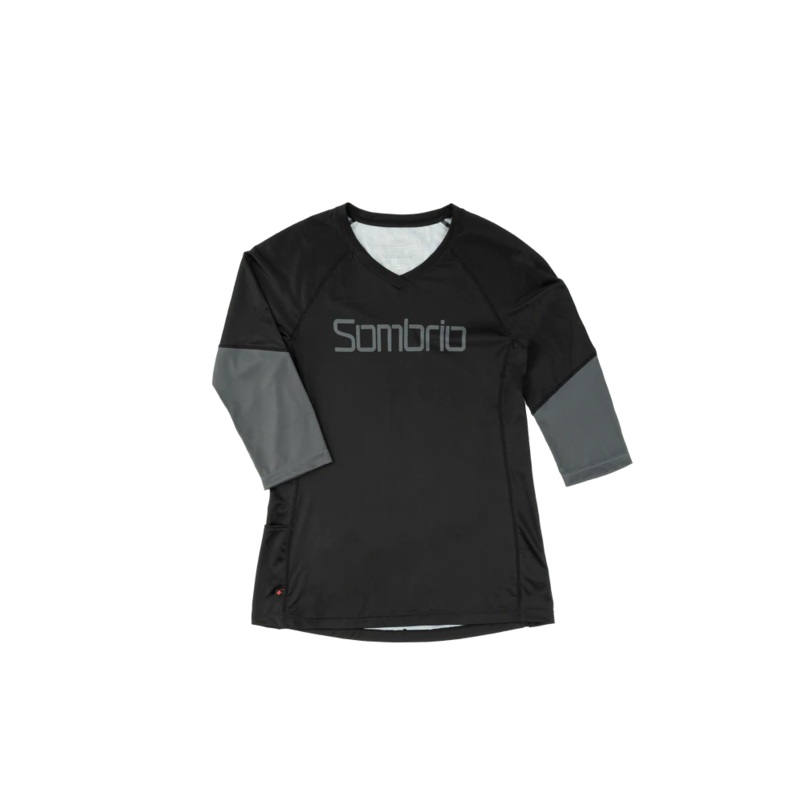 Sombrio Vista 2 3/4 Sleeve MTB Jersey – Womens – Mushroom Black