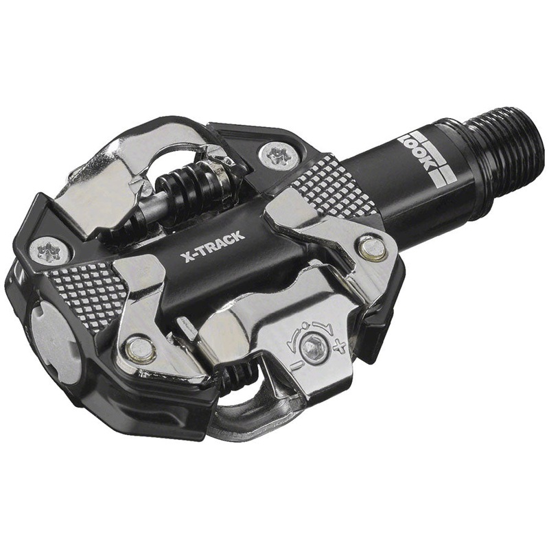 LOOK X-TRACK Pedals – Dual Sided Clipless Chromoly 9/16″ Gray