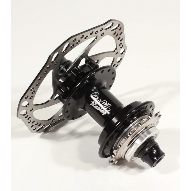 Profile Elite Disc Brake Cassette Rear Hub – Gloss Black