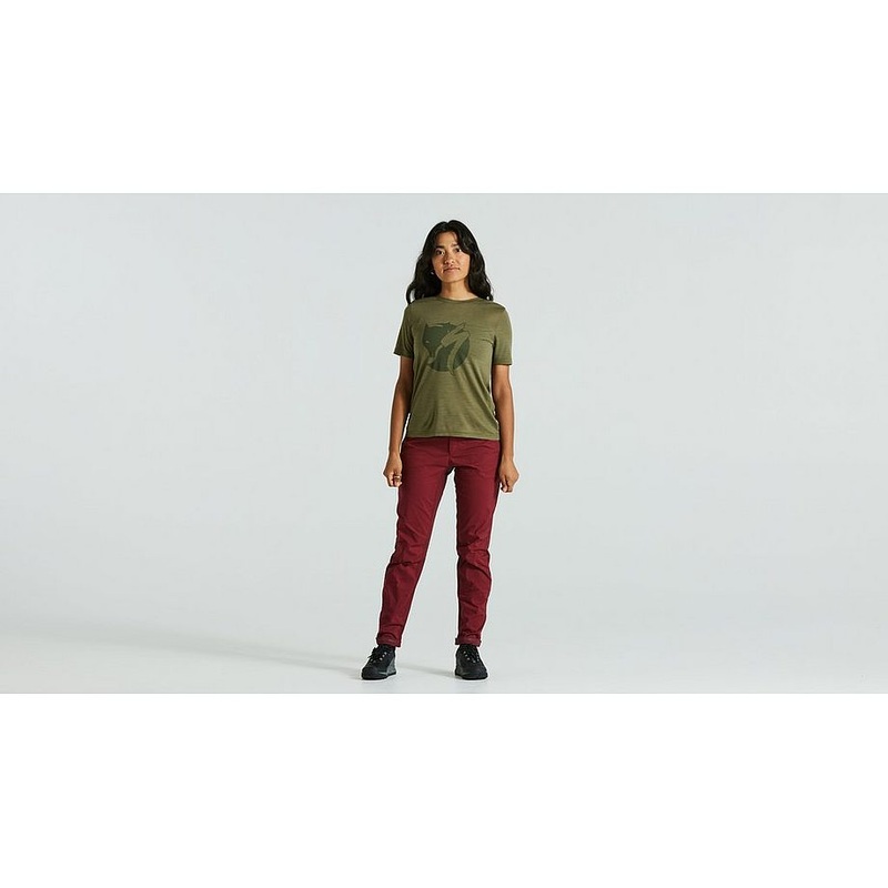 Specialized s/f wool tee ss wmn green l