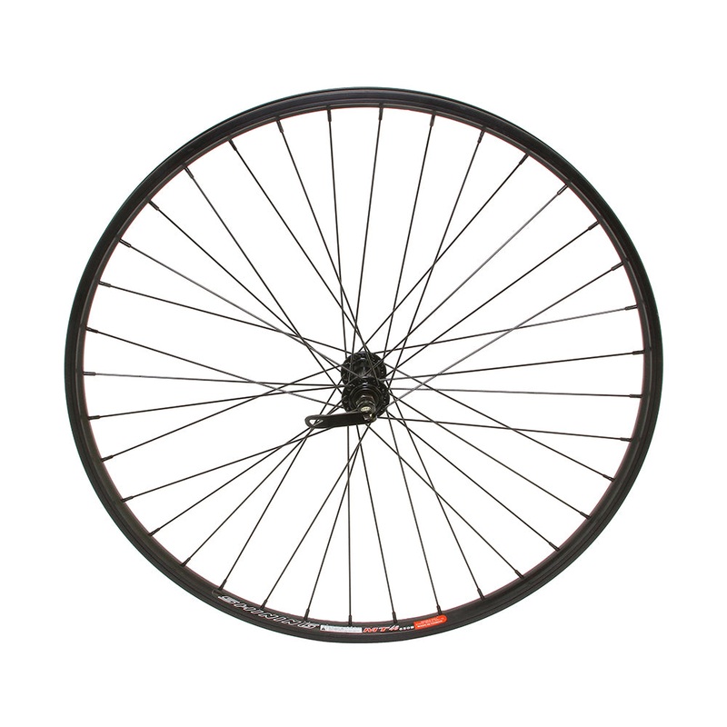 27.5 ALLOY FRONT WHEEL 36 SPOKE 14GBLACK 3/8 Q.R/AXLE DOUBLE WALL BLACK Live4Bikes