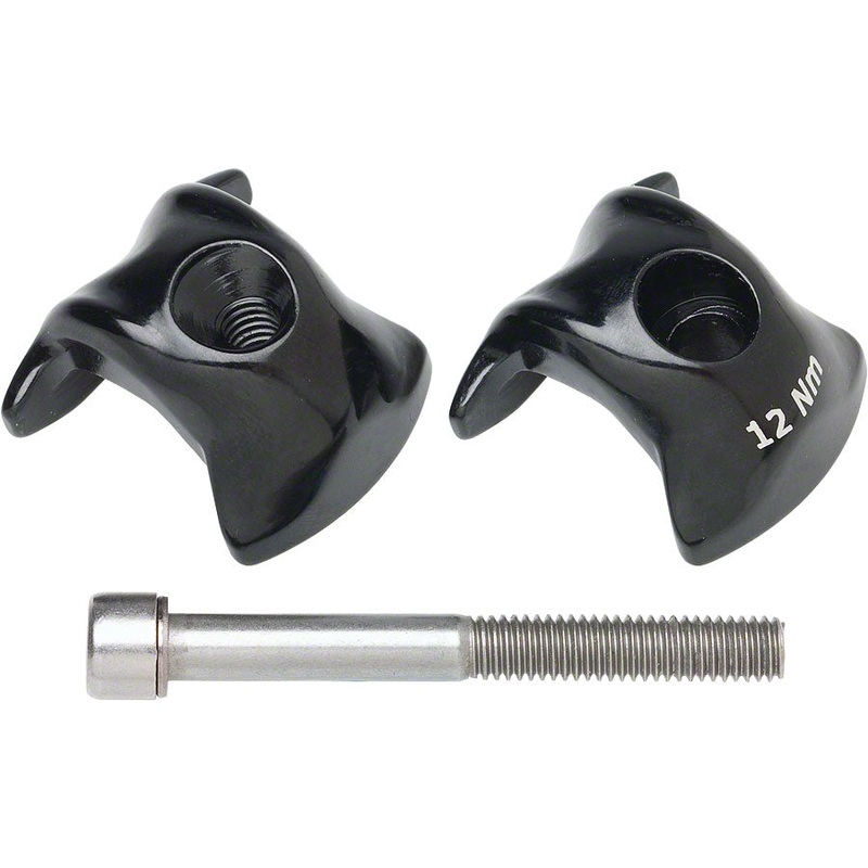 Ritchey WCS 1-Bolt Seatpost Saddle Rail Clamp – Outer Plates For Alloy Posts 8 x 8.5mm Rails BLK