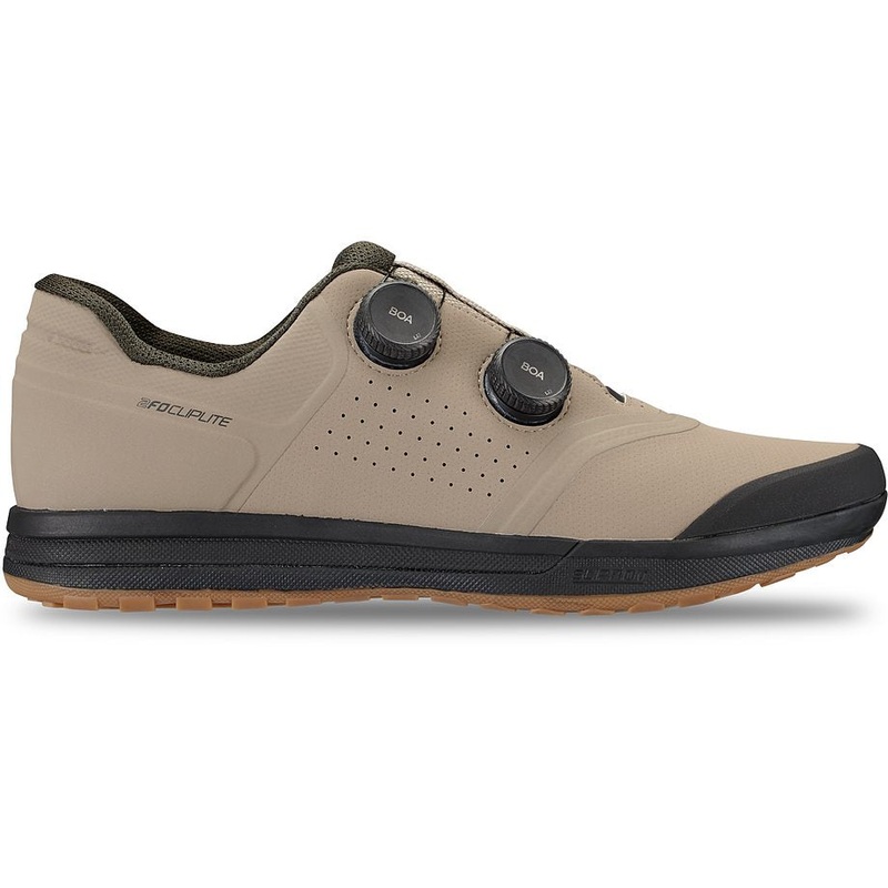 Specialized 2fo cliplite shoe taupe/dark moss green 48