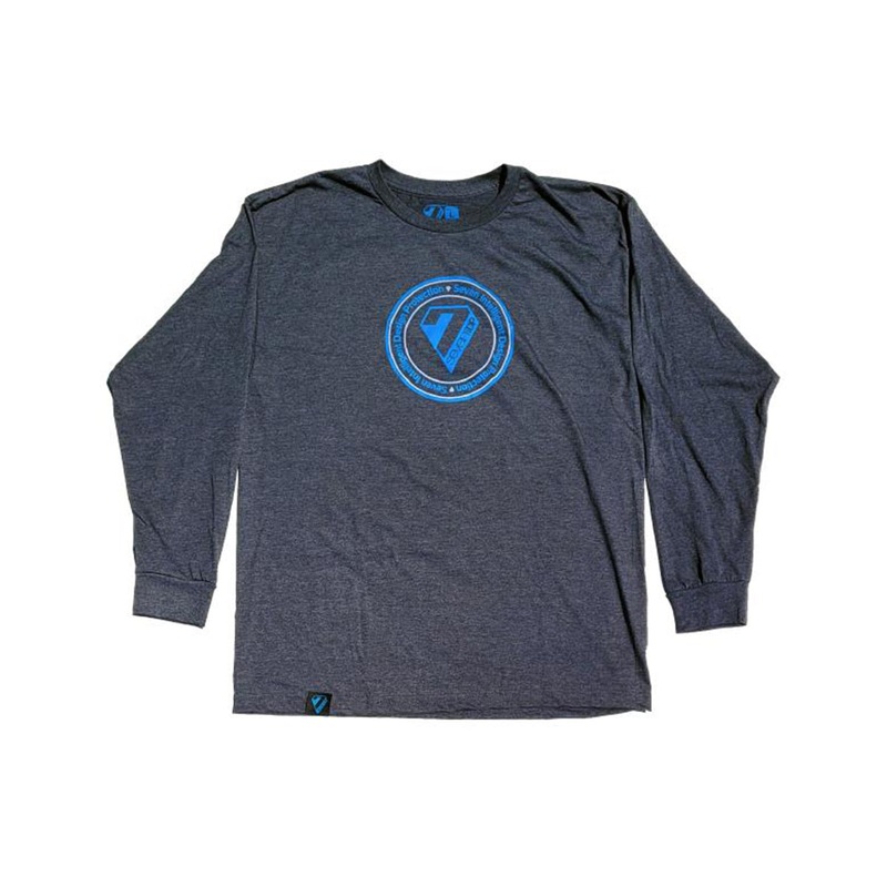 7 iDP Circle Long Sleeve Tee – Dark Gray