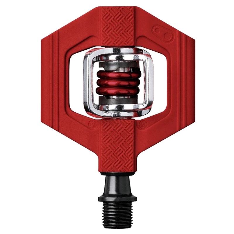 Crankbrothers Candy 1 Pedals – Dual Sided Clipless with Platform Composite 9/16 Red