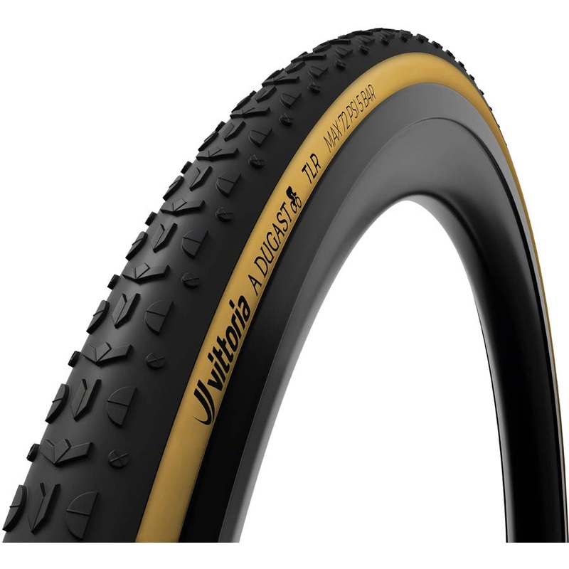 A Dugast Typhoon Tire – 700 x 33 Tubeless Folding BLK/Para Cotton 2C + Neoprene