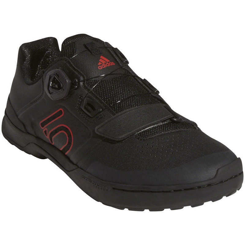 Five Ten Kestrel Pro BOA Mountain Clipless Mountain Clipless Shoes – Mens Core BLK / Red / Gray Six 12