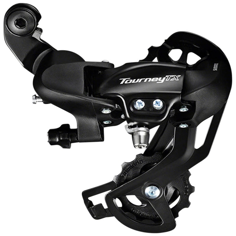 Shimano Tourney RD-TX800 Rear Derailleur – 8 Speed, Long Cage, Shimano Rear Direct Mount, Black