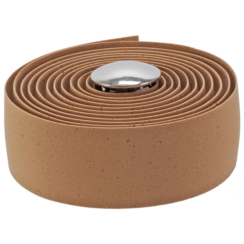 Soma Thick and Zesty Cork Bar Tape  Water-Resistant, Eco-Friendly Cycling Handlebar Grip, Available in Tan, Charcoal Gray, Black for Road Bikes